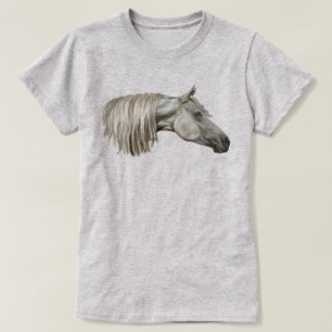 Grey Arabian Horse Equine T-Shirt