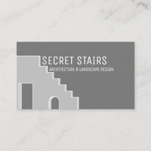Grey Architect historical building renovation Business Card