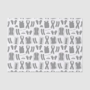 Grey Argyle Pattern Items Tissue Paper