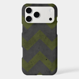 Grey army green vintage chevron pattern lines