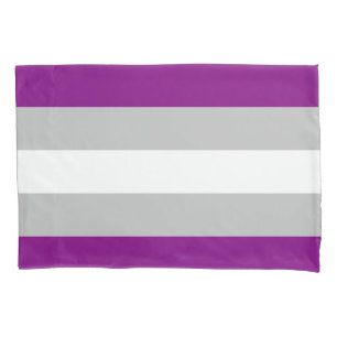 Grey-asexual Flag Pillowcase