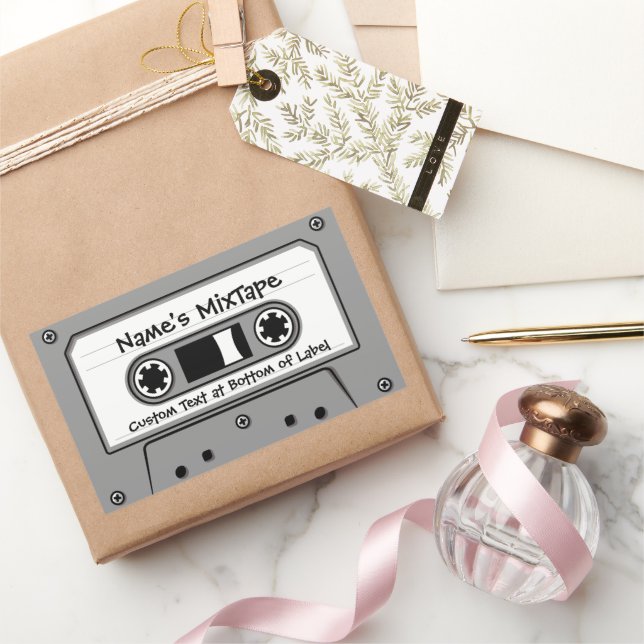 Grey Audio Cassette Tap Sticker (Gifting)