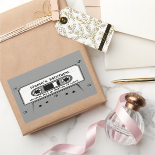 Grey Audio Cassette Tap Sticker