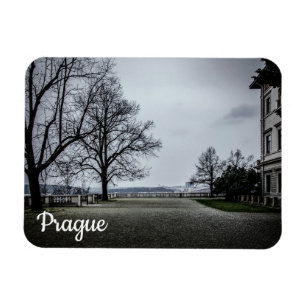 Grey autumn day in Prague Magnet