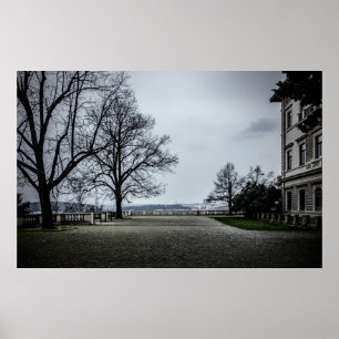 Grey autumn day in Prague Poster