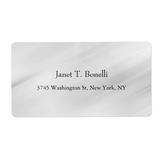 Grey Background Elegant Plain Simple Professional (Front)