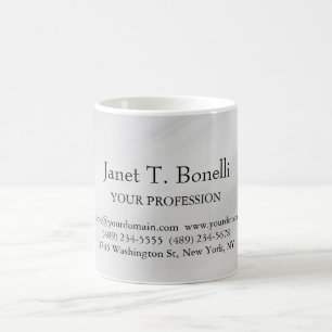 Grey Background Elegant Plain Simple Professional Coffee Mug