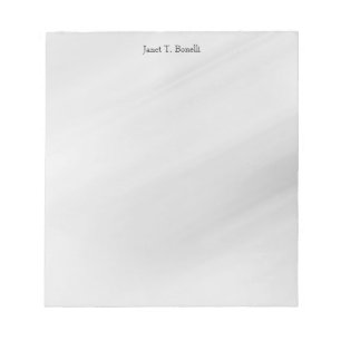 Grey Background Elegant Plain Simple Professional Notepad