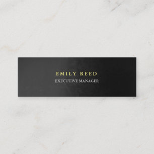 Grey background modern simple professional slim mini business card