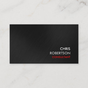 Grey Background Red Attractive Business Card