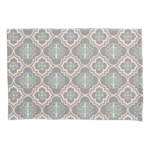 Grey Baroque Royal Damask Pillowcase