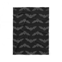 Grey Bat Silhouette Pattern