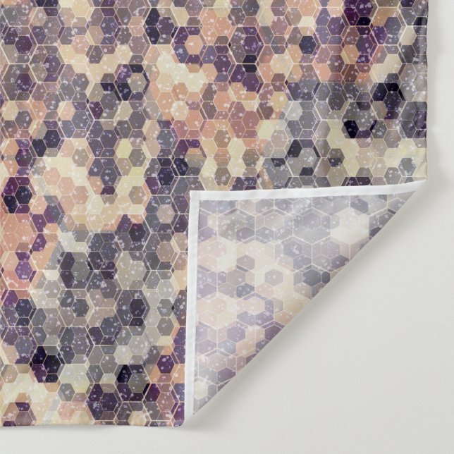 Grey, beige geometric   tapestry (Detail)