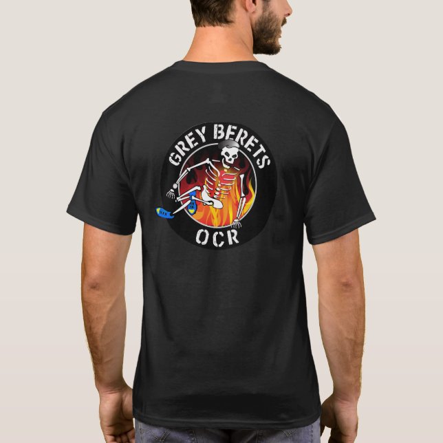Grey Beret Friends Dark Tshirt (Back)