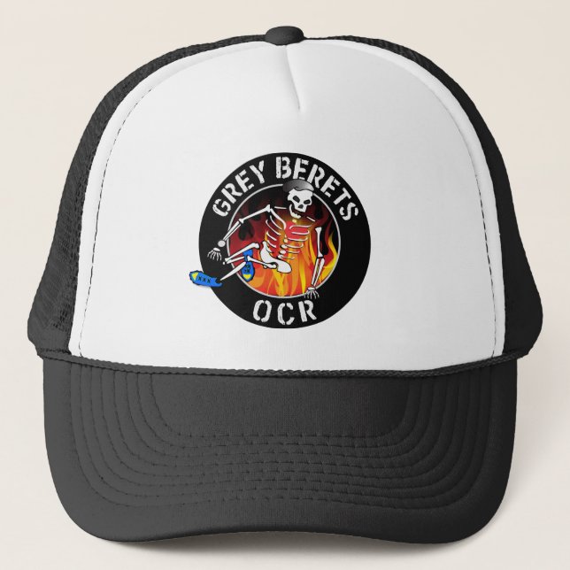 Grey Beret Truckers Hat (Front)