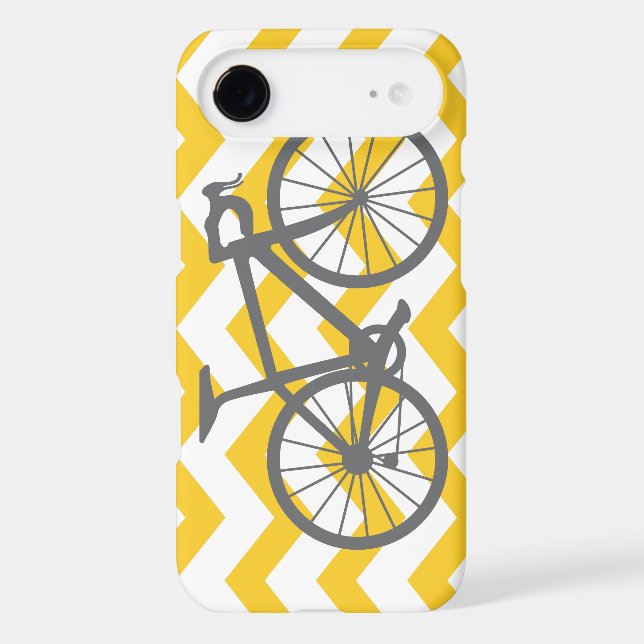 Grey bicycle iPhone case (Back)