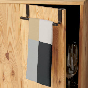 Grey, Black and Tan  Kitchen Towel