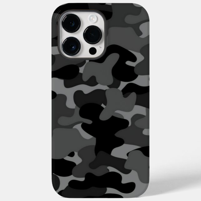 Grey Black Camo Case-Mate iPhone Case (Back)