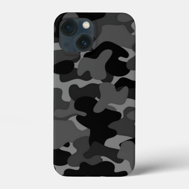 Grey Black Camo Case-Mate iPhone Case (Back)