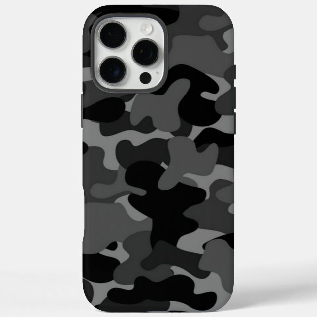 Grey Black Camo Case-Mate iPhone Case (Back)