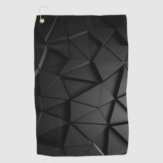 Grey black design car golf towel