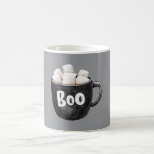 Grey Black Marshmallows Boo Magic Mug