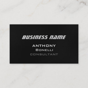 Grey Black Pattern Modern Charming Business Card