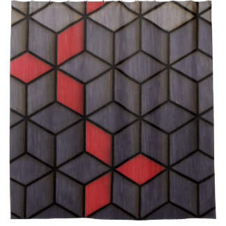 Grey Black Red Cubes