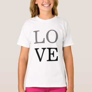 Grey Black Script Love Wedding  T-Shirt