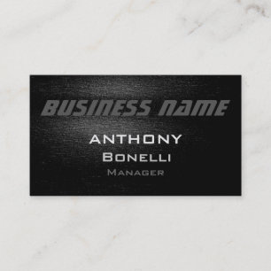 Grey Black White Pattern Modern Business Card
