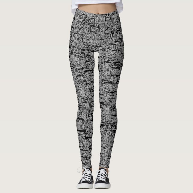 Grey/Black Women's Leggings (Front)