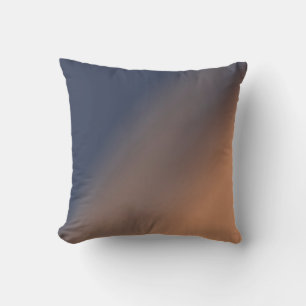 Grey-blue and beige gradient.  throw pillow