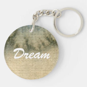 grey-blue background watercolor 6 keychain