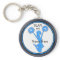 Grey Blue Black Cheerleader Keychains Personalized