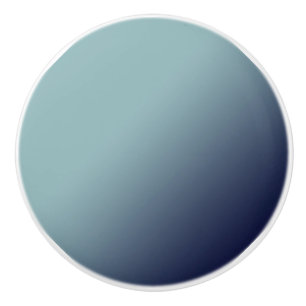 Grey-blue gradient. ceramic knob