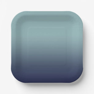 Grey-blue gradient. paper plate