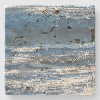 Grey-blue marble stone coaster