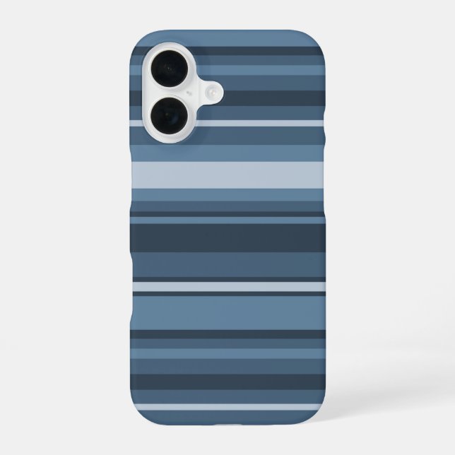 Grey-blue stripes Case-Mate iPhone case (Back)