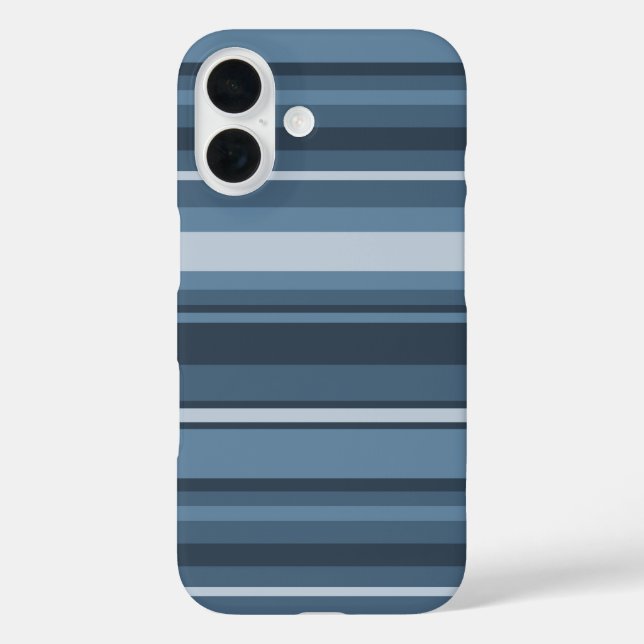 Grey-blue stripes Case-Mate iPhone case (Back)