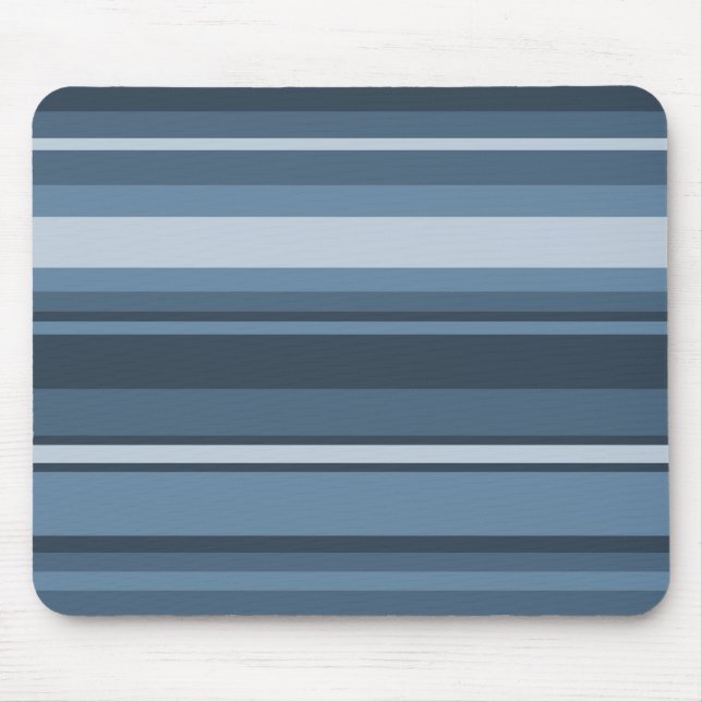 Grey-blue stripes mouse pad (Front)