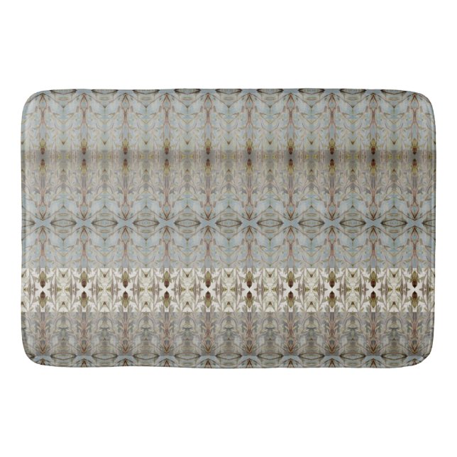 Grey Blue Watercolour Floor Mat (Front)