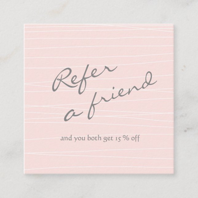 Grey Blush Referral Card (Front)