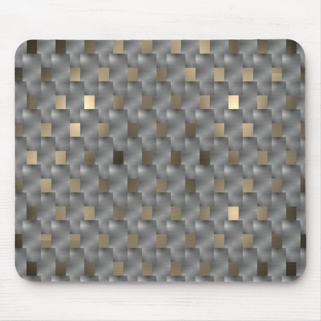 Grey boards on a light brown to dark background mouse pad (Front)