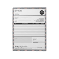 Grey Border Minimalist Business Invoice Template