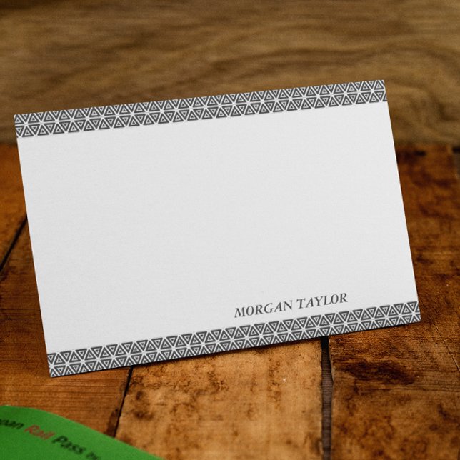 Grey Borders Personalized Note Cards (Creator Uploaded)