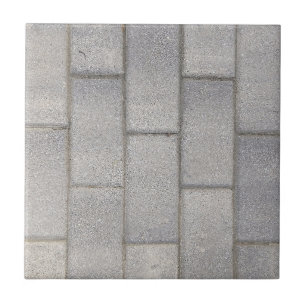Grey Brick Cement Sidewalk Tile
