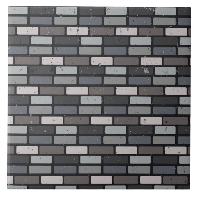 Grey brick wall tile (Front)