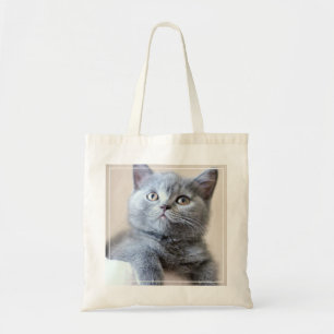 Grey British Shorthair Cat Tote Bag