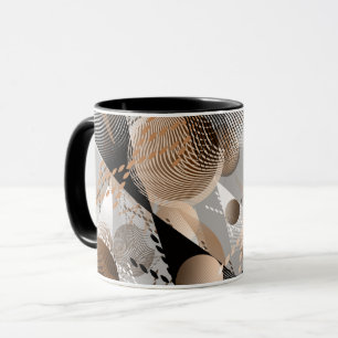 Grey, brown abstraction. mug