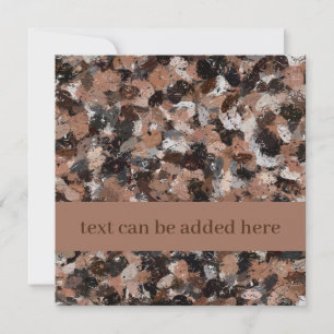 Grey, Brown and Black Paint Splatters folded card